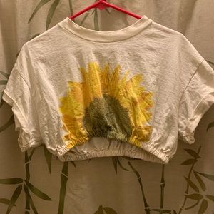 Sunflower Crop Top (Size L)